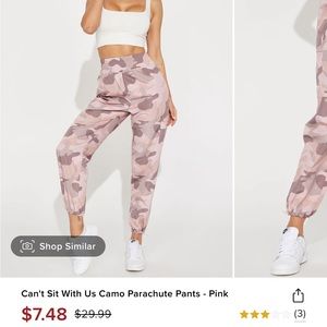 High wasted camo sweatpants